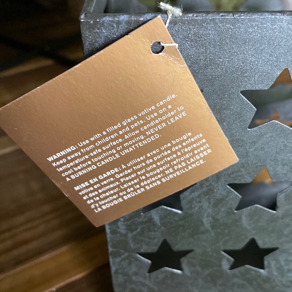 Pottery Barn Galvanized Outdoor Stars and Stripes Luminary - Picture 14 of 16